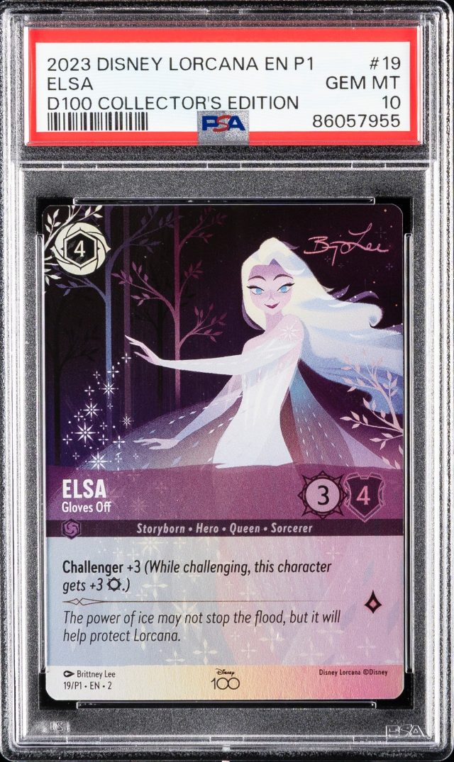 Elsa - Gloves Off, graded PSA card