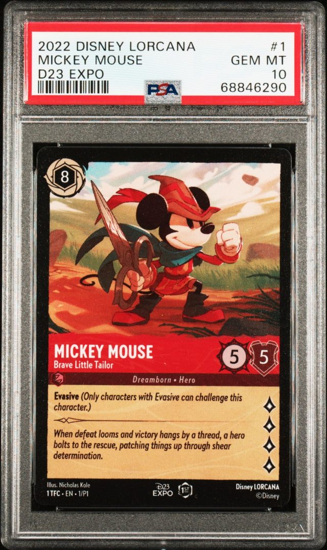 Mickey Mouse - Brave Little Tailor, graded PSA card