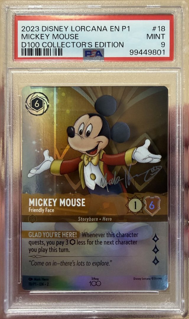 Mickey Mouse - Friendly Face, graded PSA card